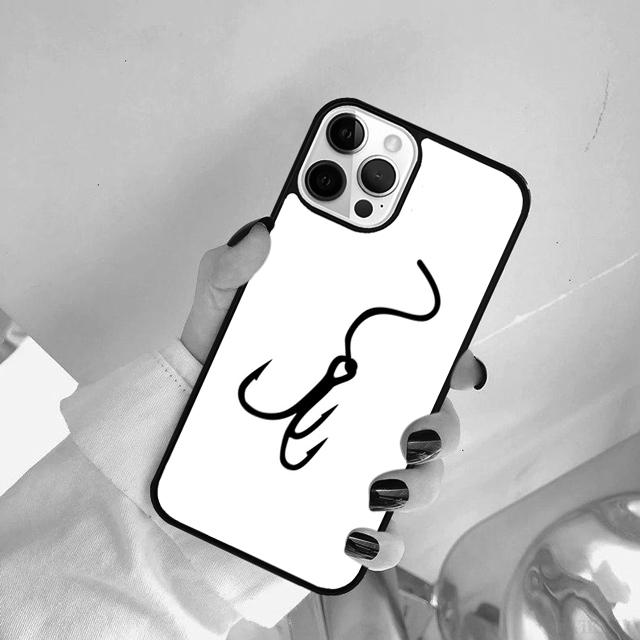 Fish Hook Fishing Phone Case Cover For iPhone 17 Air 15 Pro MAX 16 Plus 14 12 11 13 Coque