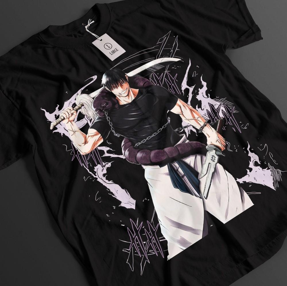 

Jujutsu Kaisen Shirt Toji Fushiguro T-Shirt Gojo Tshirt Sukuna Anime Unisex Tee 4XL