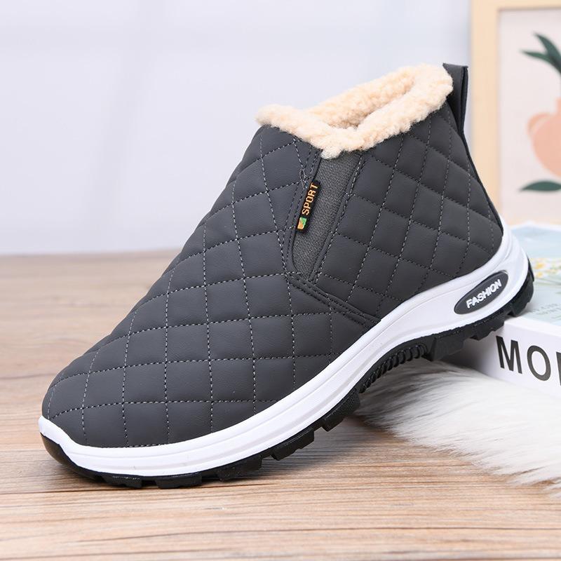 New Velvet Warm Cotton Shoes Women's Winter Casual Short Boots Non-slip Flat Shoes Breathable and Comfortable Women's Shoes