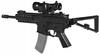 Rifle de Francotirador Automático para Bolas Airsoft Láser Mira Linterna Correa