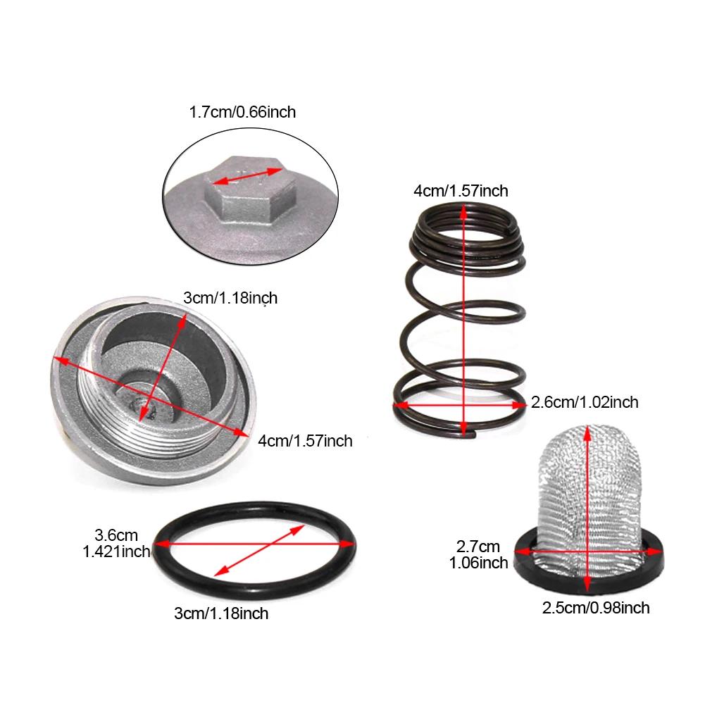 For GY6 Scooter Oil Drain Plug Set 125/150 50cc To 150cc Plug Oil Filter Circuit Oil Screen Drain Screw Cap