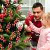 Christmas Artificial Berry Branches 14Pcs Red Holly Berry Stems Fake Bouquet Wedding Party Supplies Xmas Tree Hanging Decoration