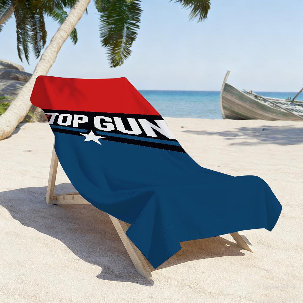 Movie T-Top Gun M-Maverick Beach Towel For Beaches Yoga Studios Gyms Hot Springs Swimming Pools And Picnics