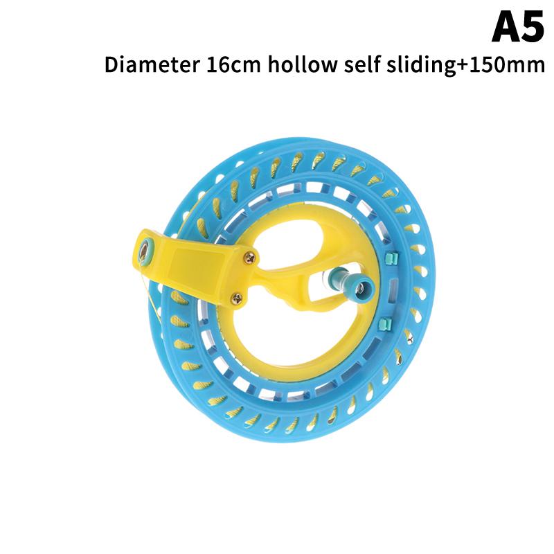 1 Piece Winder Fire Wheel String Flying Handle Tool Kite Reel Twisted String Line Outdoor Round Blue Grip For Flying Kites