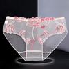 Transparent Mesh Panties for Women Lace Sexy Underwear Low-Waist Female Traceless Underpants Perspective Briefs Lingerie