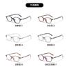 Ultra-light small frame TR glasses frame men's and women's elegant temperament anti-blue flat mirror plain literature and art