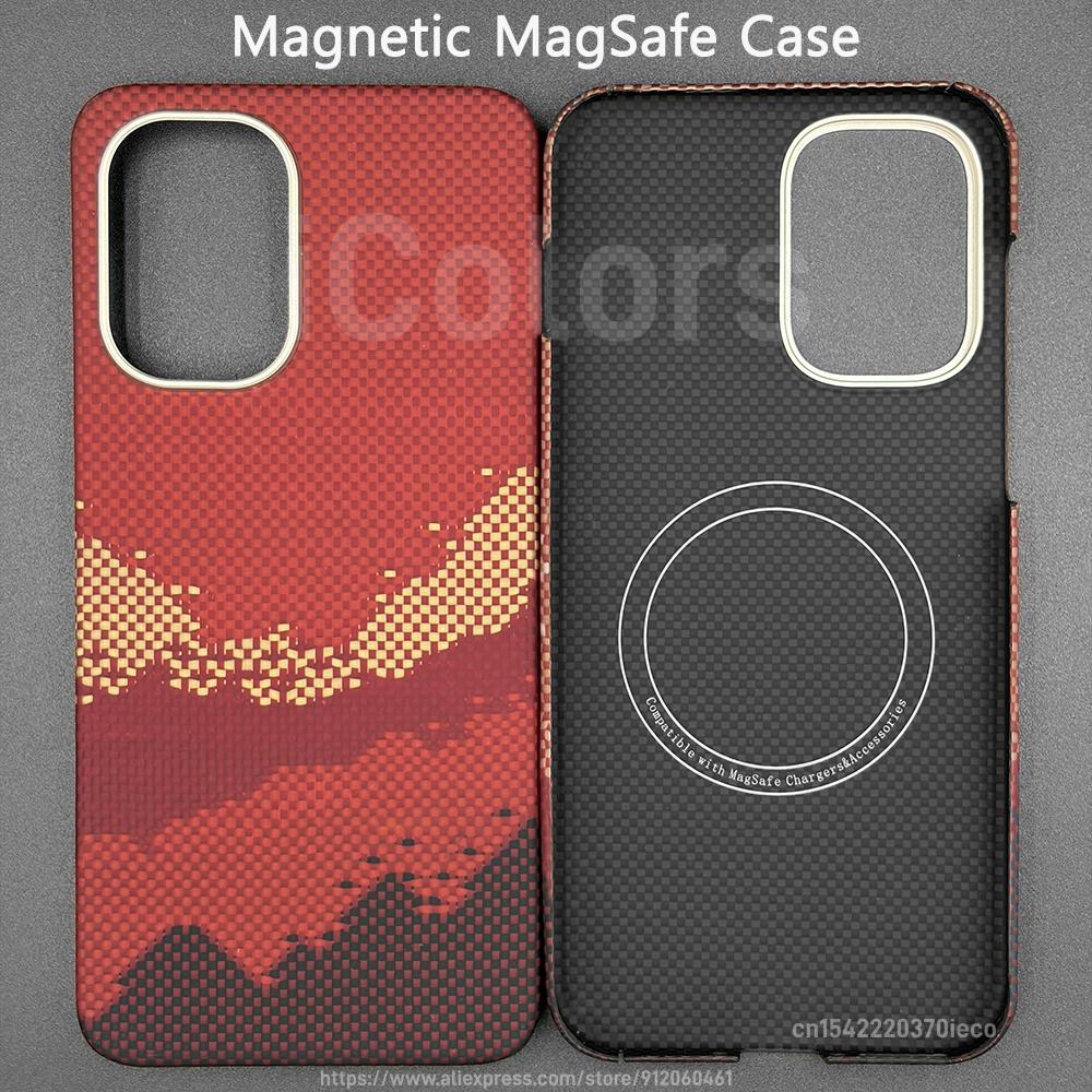 For OnePlus Ace 6 Ultra/Ace 6/Ace 6T/15R Aramid Carbon Fiber Case Magnetic with MagSafe Ultra Thin Lightweight Protective Cover