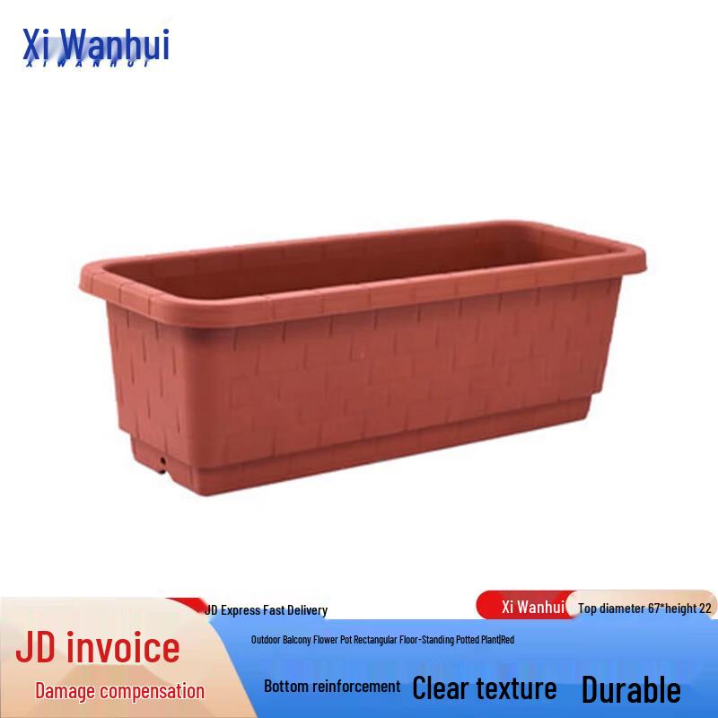 Xiwanhui Rechteckiger Außenbalkon-Pflanzkasten