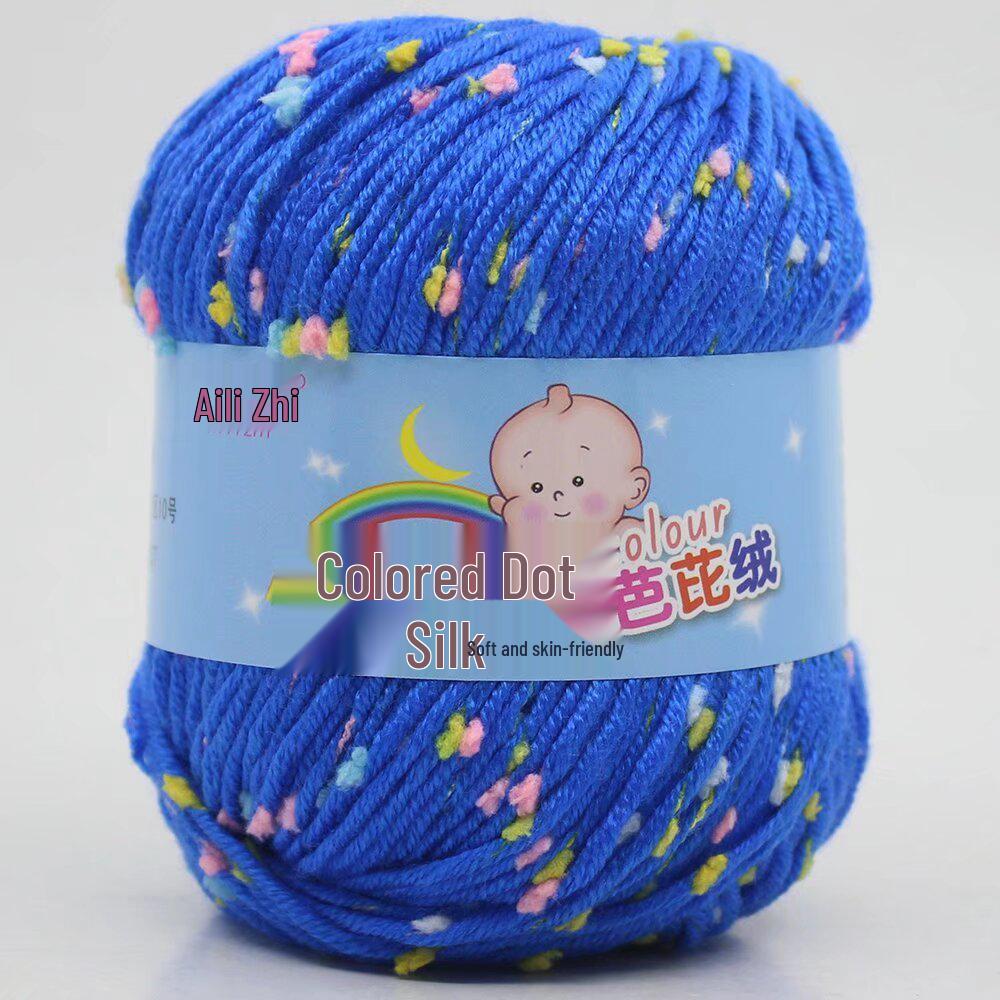 Pointillism Silk Fluff Yarn: Medium Thickness for Hand-Knitting Baby Sweaters, Scarves, and Bags.