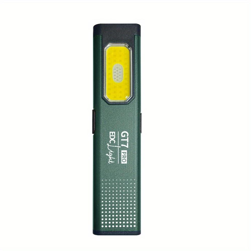 Ultra Thin Flashlight, High Brightness Magnetic Pen Clip, Dual Light Source, 5 Modes, Aluminum Alloy Material Suitable for Outdoor, Emergency