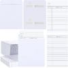 200 Pcs Library Card Pockets and Books Library Cards Kits Self Adhesive Include Book Checkout Cards and Library Pocket Envelope Sleeves for CDs DVDs