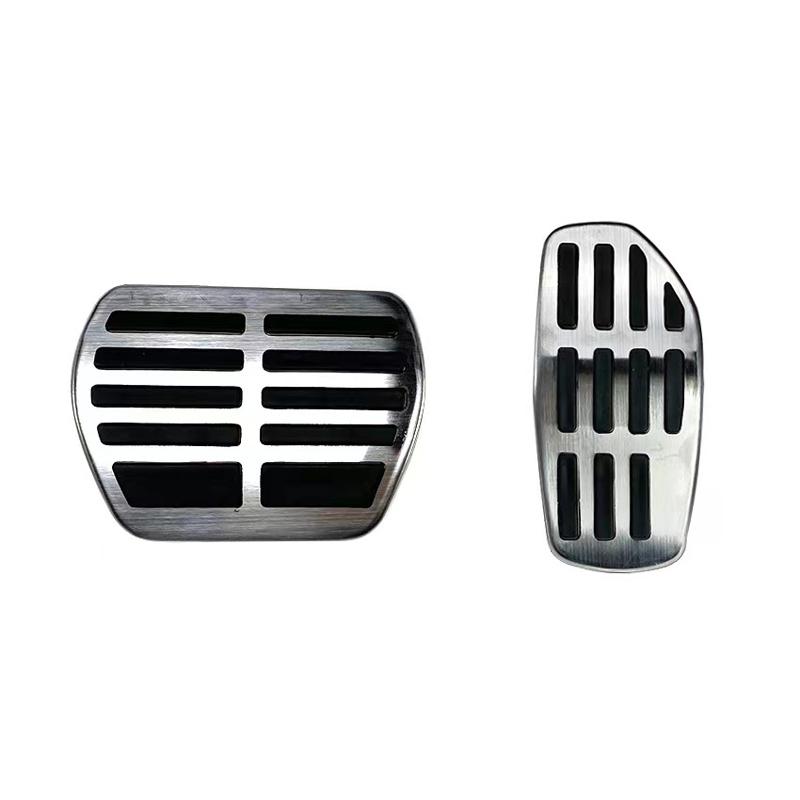 For Nissan Ariya e-4orce  2024 Aluminum Foot Pedal Fuel Accelerator Brake Pedal Cover Non Slip Pad Auto Styling Accessories Silver No Letter