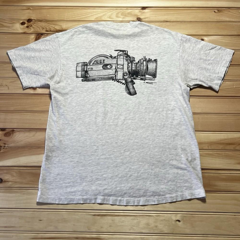 

Vintage ARRI Movie Cinema Professional Camera Art Sketch Shirt Size Large Unisex T-Shirt XXXXL