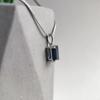 Серебряная подвеска с сапфиром nano 1.26ct (2203414)