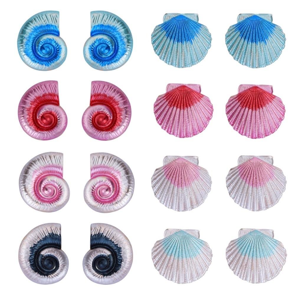 Chic Conch Shell Earrings Studs Hypoallergenic Sea Beach Earrings Ocean Style Ear Studs Holiday