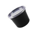 Disposable Black Sealed Sauce Containers with Lids