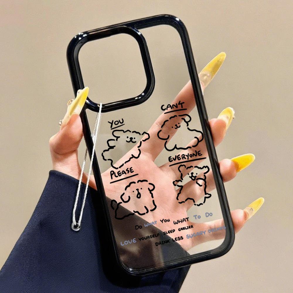 Transparent Phone Case for iPhone 11 12 13 iPhone 13 14 15 Pro 15 16 Pro Max Samsung A15 A16 A25 A26 A55 A56 S25 S24 S22 S23