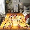 Golden Hustle: Elegance Motion Carpet Living Room and Bedroom Mats Suitable for All Seasons Bathroom Mat Fashion Dormitory Decoration
