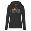 Damska/Damska bluza z kapturem z nadrukowanym logo vintage Fruit of the Loom