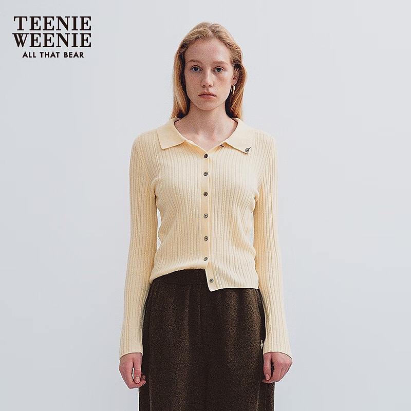 Teenie Weenie Women's Bear Logo Knitted Cardigan