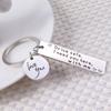 Keychain Pendant Drive Safe Love You Holiday Gift Stainless Steel Keychain Stainless Steel Keychain for Backpack Bag Pendant
