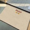 Simple Solid Color Welcome Rug Entry Door Mat Pvc Anti-slip Foot Mat Entrance Foyer Dust Removal Carpet Silk Ring Rugs Fussmatte