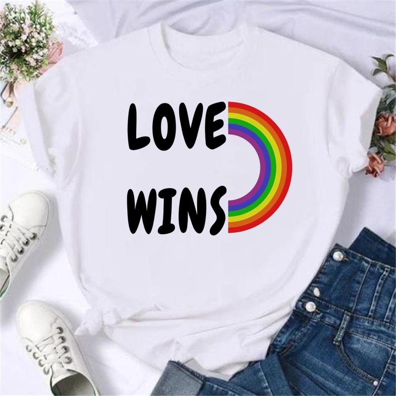 Léto Nová Móda Grafický Potisk Lgbt Trička Dámská Vtipná Trička Ležérní Top s Krátkým Rukávem Trička Dámské Unisex Oblečení