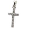 Les Trésors De Lily [M1696] - White 'Cross' Silver Pendant