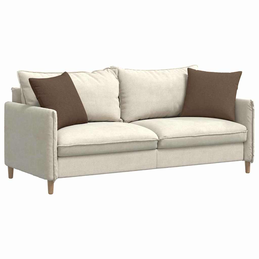 Sofa Cushions 2 Pcs Brown 45 X 45 Cm Fabric