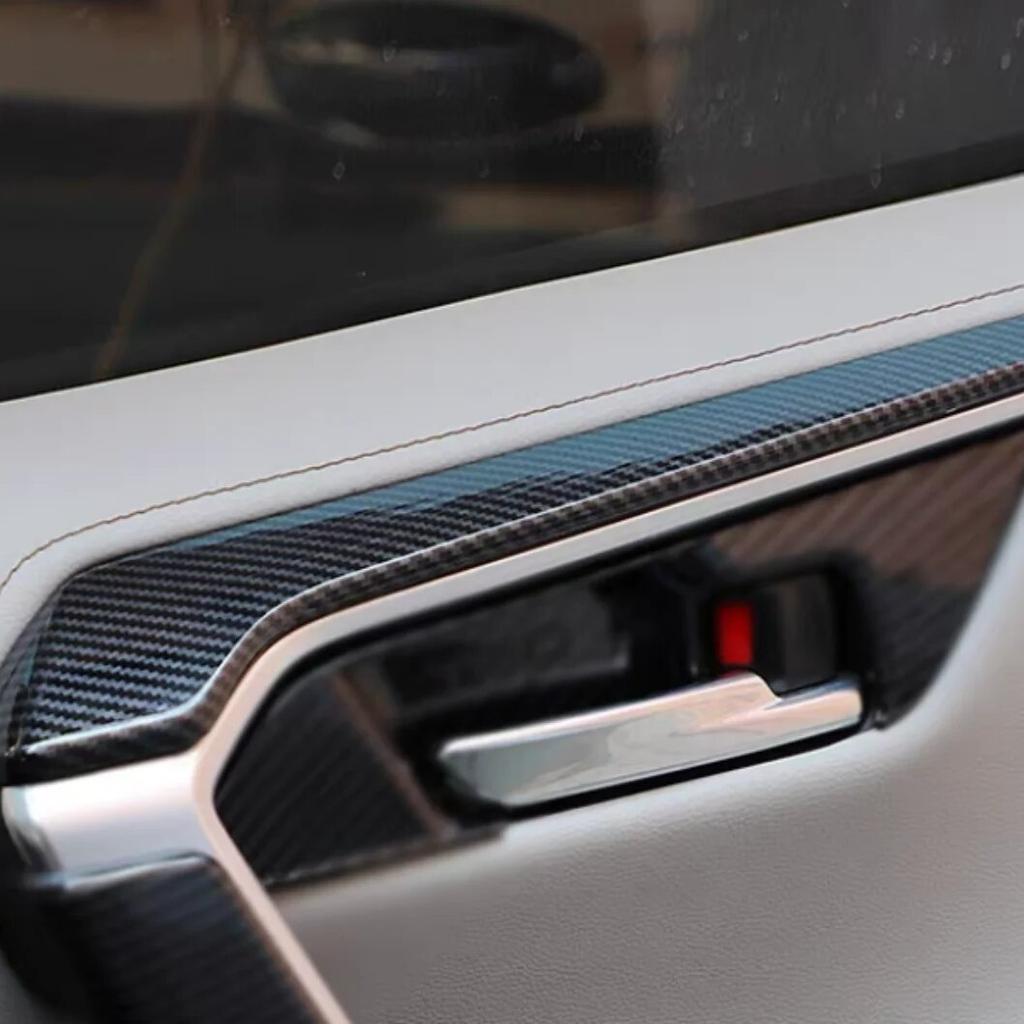 Für Toyota RAV 4 RAV4 2022 2023 Auto Innen Tür Panel Armlehne Abdeckung Trim Dekoration Carbon faser 4 Teile/satz
