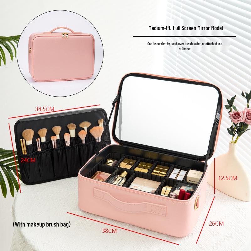 LED Make-up Koffer mit Spiegel, Große Kapazität zur Aufbewahrung & Multifunktionales Design