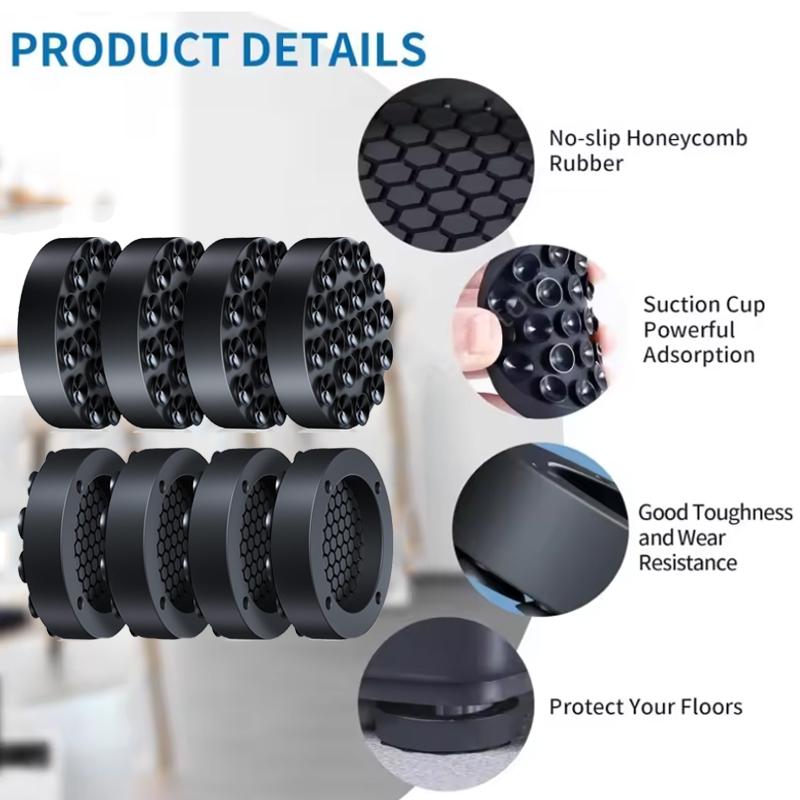 4-20 STÜCKE Universelle Waschmaschinenfußpolster Antivibrations Kühlschrankbasis Fixierte Rutschfeste Füße Stabilisator Geräuschunterdrückung Waschen