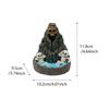 Skull Rockery Home Decor Halloween Scary Incense Holder for Festival Holiday Altar Outdoor Yoga Ceremony Bathroom Desk Decor
