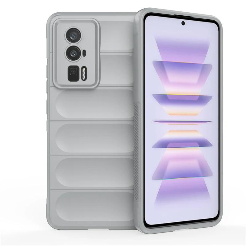 For Xiaomi Poco F5 Pro F3 F4 GT 5G Back Cover Phone Case Soft Liquid Silicone Anti-fall Shockproof Armor Protect Funda Coque