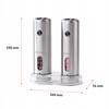 Electric Pepper And Salt Grinder, Battery-Powered, Usb, 2 Pcs, Inox, Webber