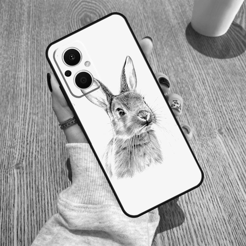 Cute Bunny Rabbit Funda For OPPO Reno 7 8 Lite 14 F 13F 12F 11F 13 12 11 10 Pro OPPO Find X9 X8 X6 X5 Pro Case