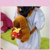 Capybara Rabbit Yellow Flower Burger Plush Backpack Animal Gift Doll Bag