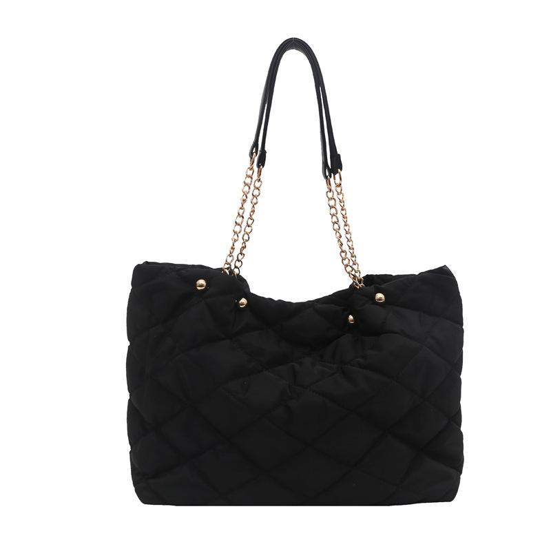 Velkokapacitní, módní, jednoduchá a ležérní taška tote přes jedno rameno pro dojíždění