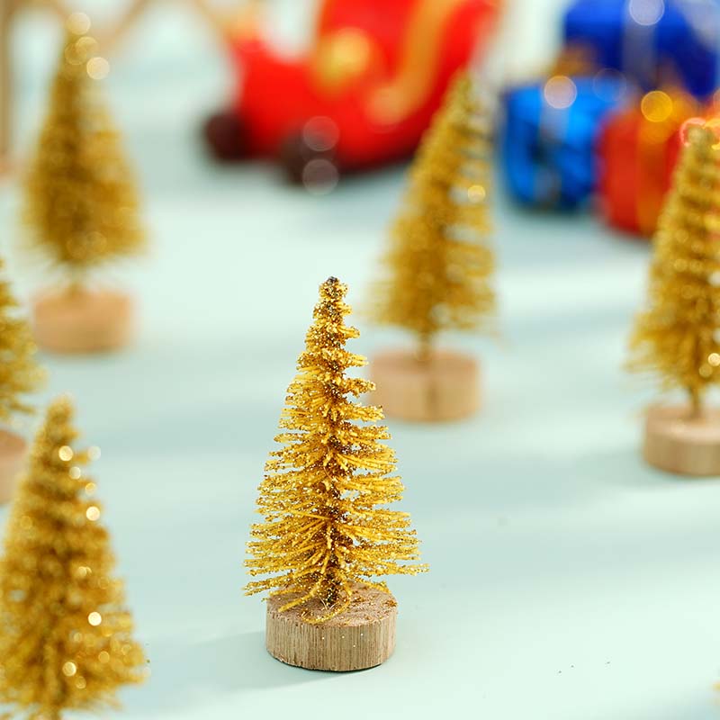 WTEMPO Mini Christmas Tree Home Office Store Desktop Christmas Tree Ornaments Festive Indoor Outdoor Christmas-themed Party Decorations