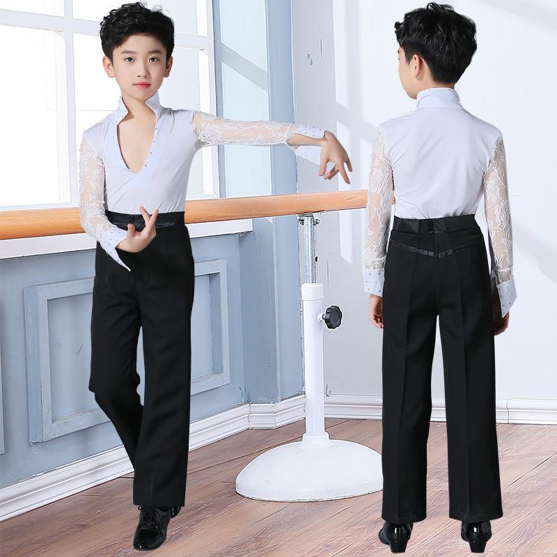 Children's Autumn Ballroom Dance Outfits: Boys' Latin Competition Costumes, Adult Sizes Available.