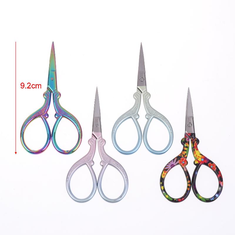 Sharp Embroidery Scissors Sewing Scissors With Leather Scissors Cover For Needlework Craft Sewing Handicraft Diy Tool