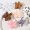 Matte Flower Claw Clips Women Hair Claws Floral Cute Hair Accessories Hair Clips For Girls Sweet Clamp Barrettes