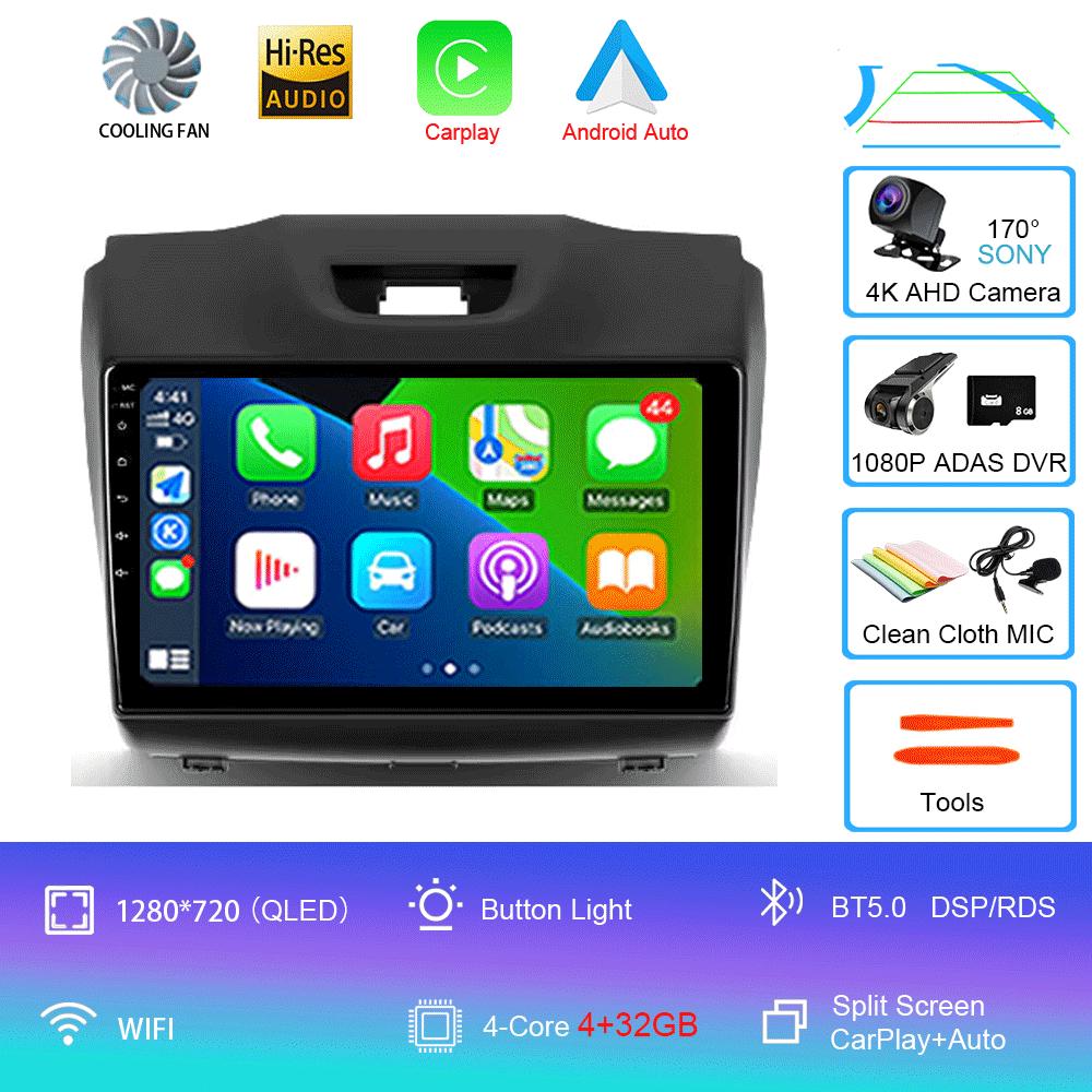 Car Radio Android 14 Carplay Multimedia For Chevrolet TrailBlazer 2012 - 2016 S-10 S10 Colorado For Isuzu D-Max DMAX Stereo 2din