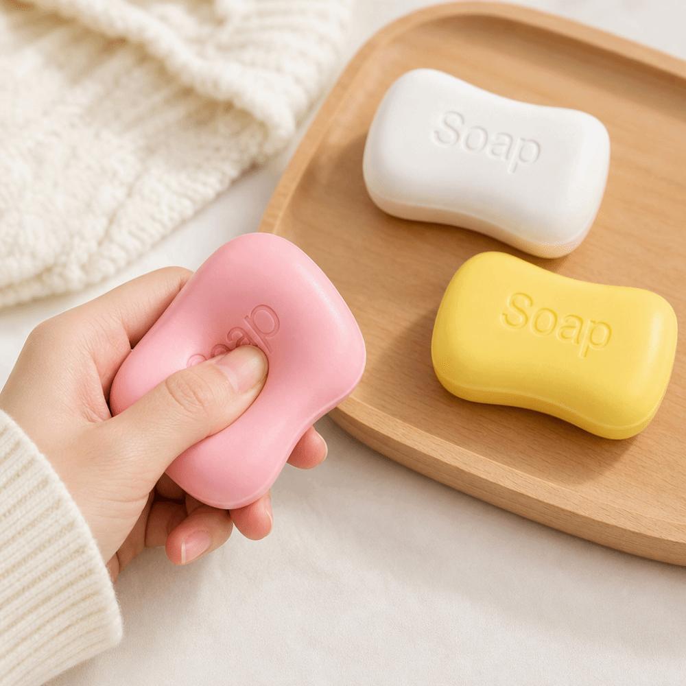 Super Soft Soap Squishy Toy Creative Slow Rebound Fidget Toy Realistic Soap Pinch Home Decoration