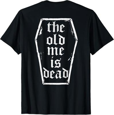 Das alte Ich ist tot im Sarg Lustig Vintage Fitnessstudio (AUF DER RÜCKSEITE) T-Shirt Unisex-T-Shirt