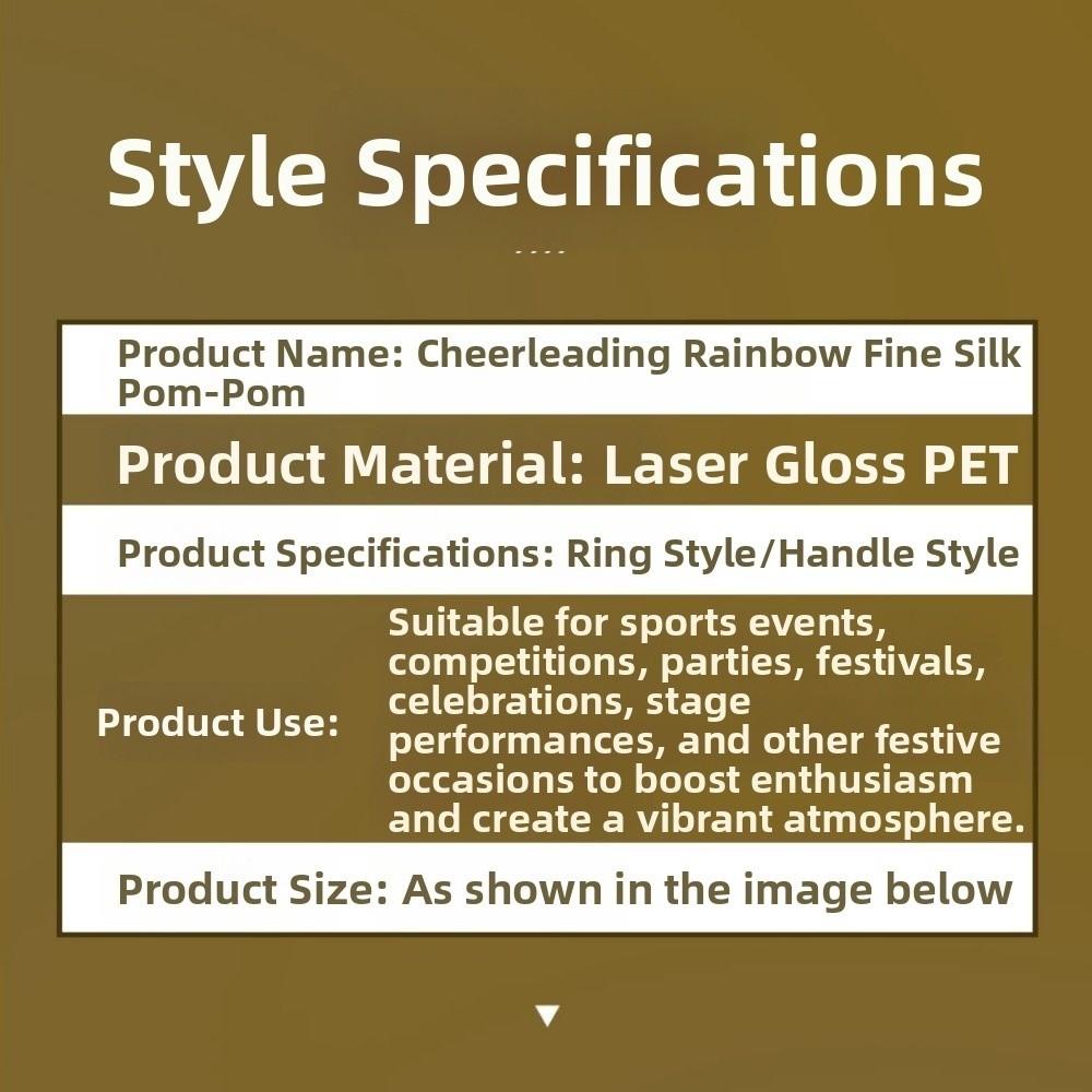 PET Cheap Practical Cheerleading 30cm Cheering Ball New Game Pom Poms Club Supplies