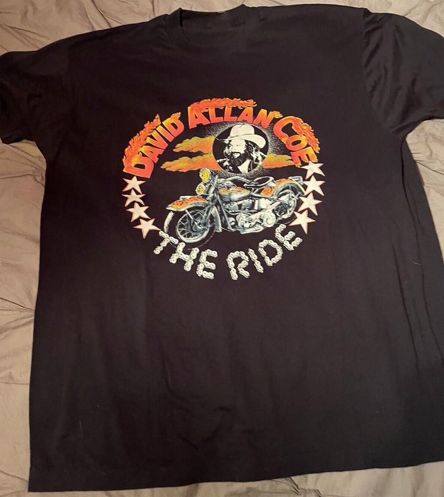 David Allan Coe The Ride 80’s Vintage Rare Tee shirt S-4XL hgbf03 Unisex T-Shirt