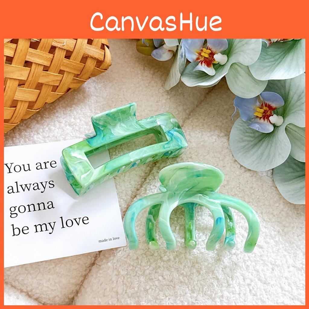 Elegant Resin Hair Claw Clip In Unique Floral And Geometric Designs For Women