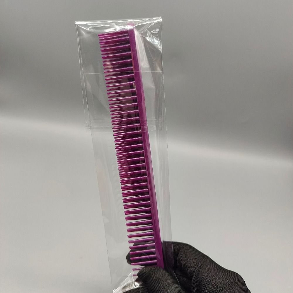 

New Portable 3 Row Wide Tooth Detangling Comb Curl Defining Brush Curly Hair Brush Hair Styling Tool