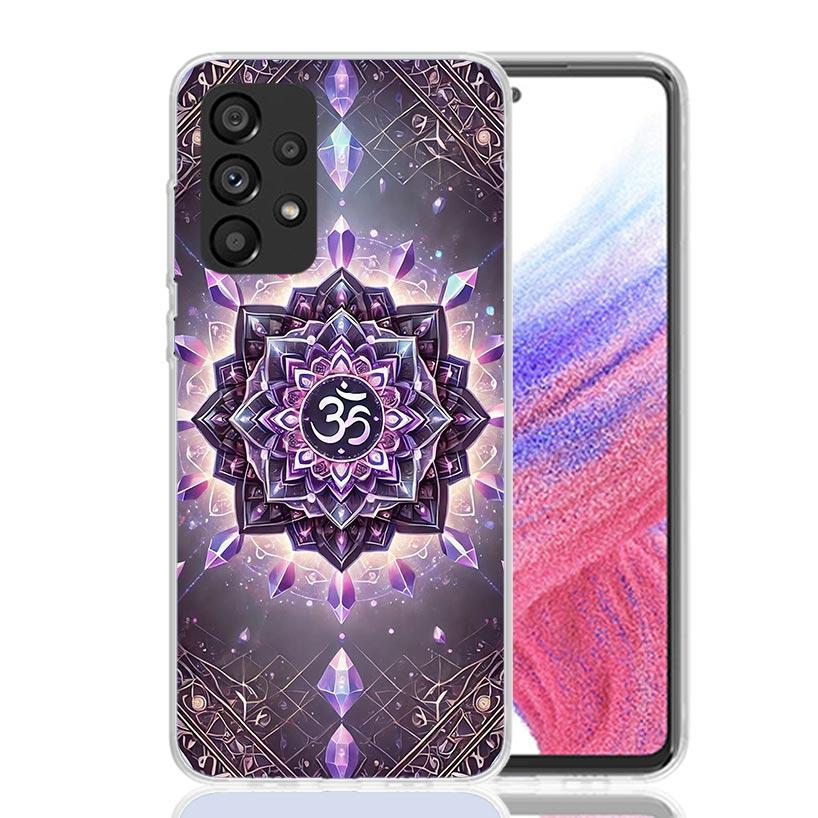Mandala Chakra Insist Yoga Phone Case For Samsung Galaxy A52 A32 A22 A12 A02S A50S A30S A51 A31 AA71 Note 20 Ultra 10 S10 Plus G